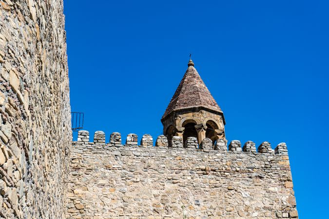 Ananuri castle in Georgian mountains