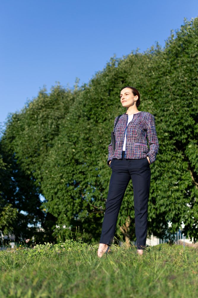 Businesswoman at street
