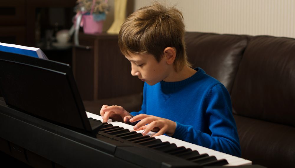 Young Pianist in Deep Focus