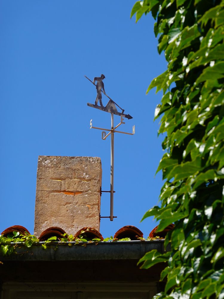 Weather vane: a salt pan farmer or a paludier