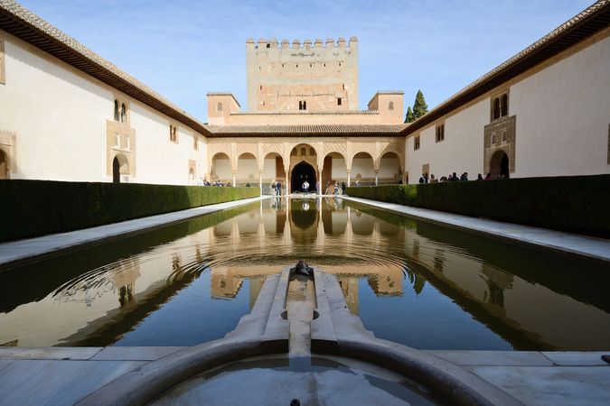 Court of the Myrtles in Alhambra, Spain