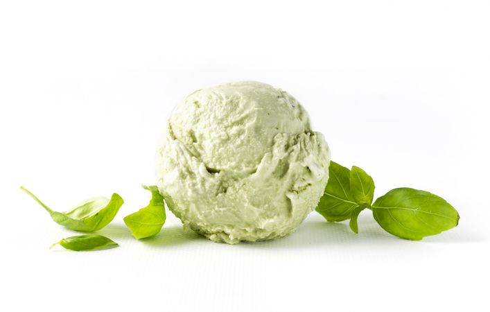 Basil ice cream
