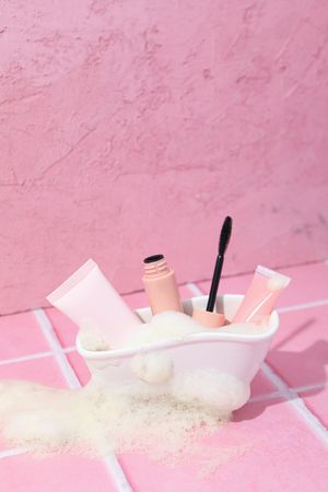 Concept of cosmetic and beauty care, space for text