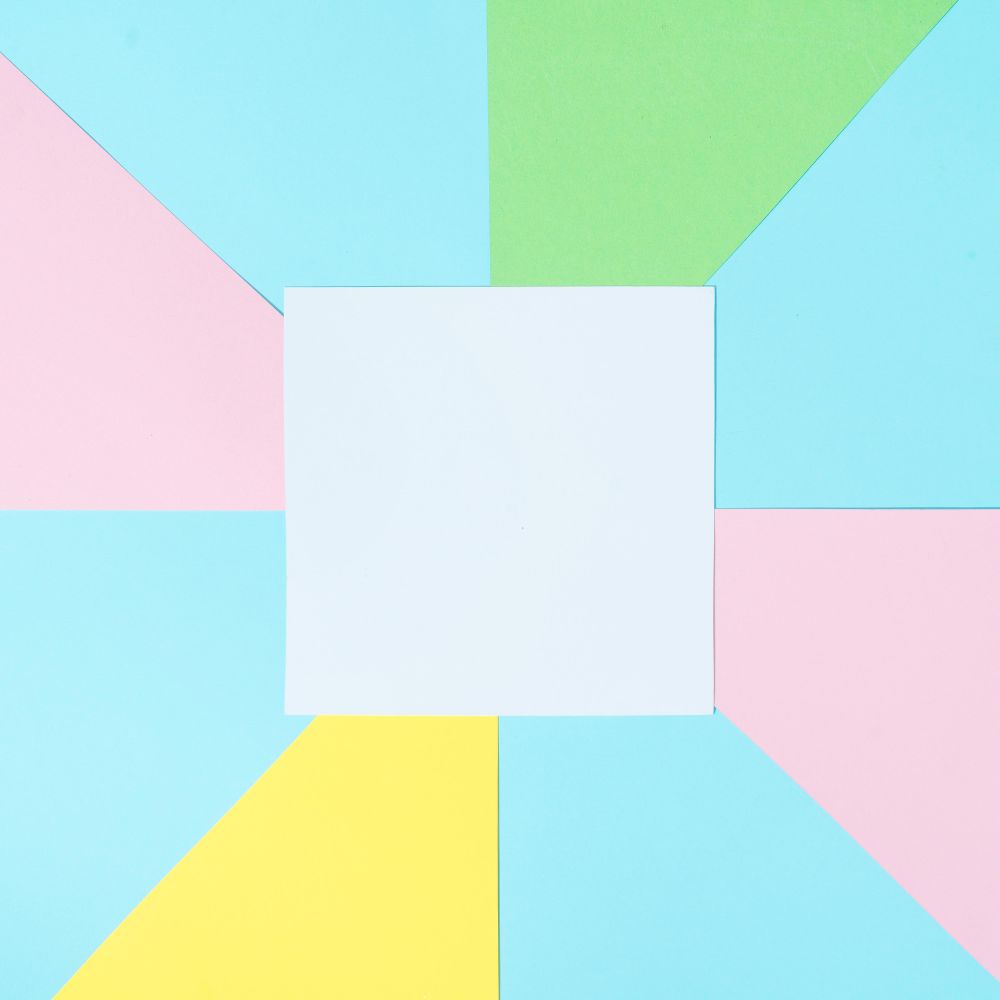Abstract pastel color background with paper card note