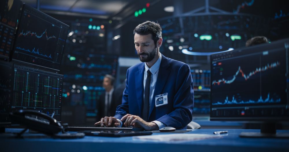 Professional Investor Communicating with Business Partners Online