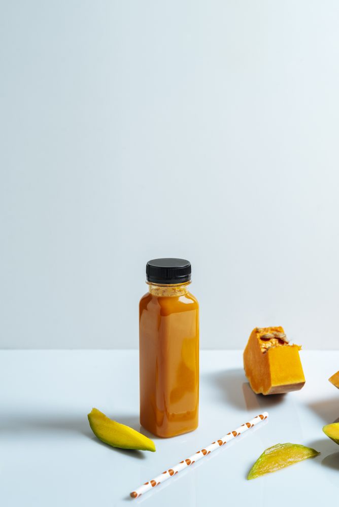 Mango and pumpkin smoothie
