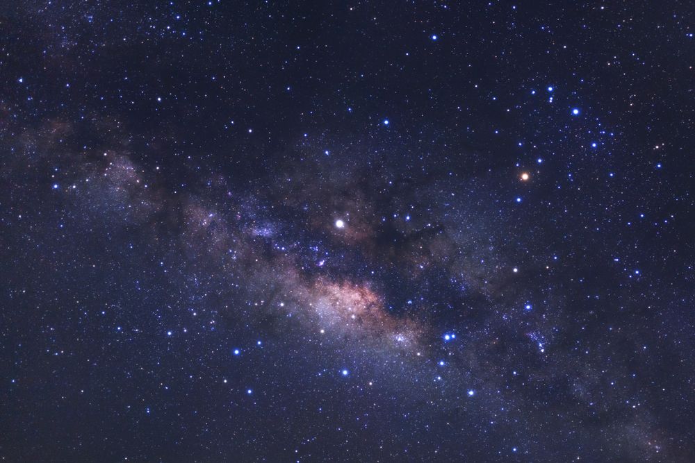 Milky way galaxy with stars and space dust in the universe