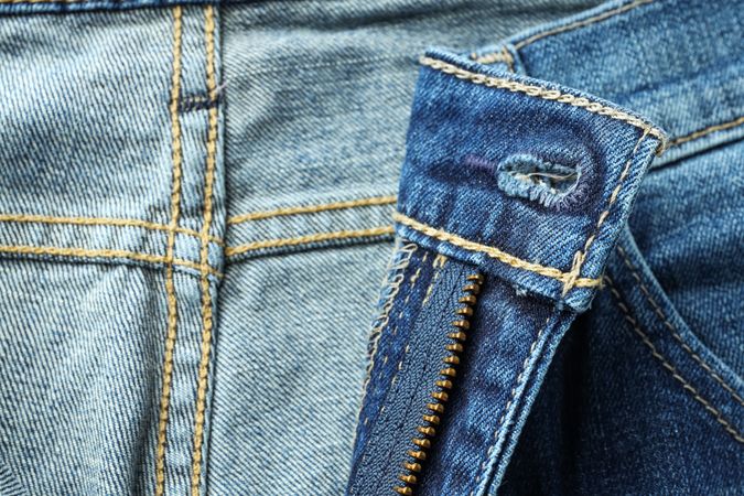 Concept of modern casual clothes - jeans, jeans trousers