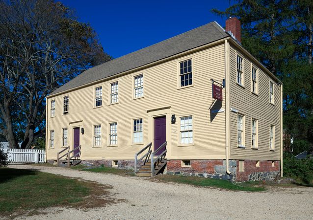 Restored building at the Strawbery Banke, Portsmouth, New Hampshire