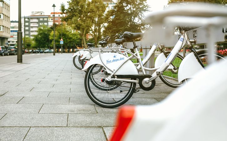 Rental bikes with customizable design