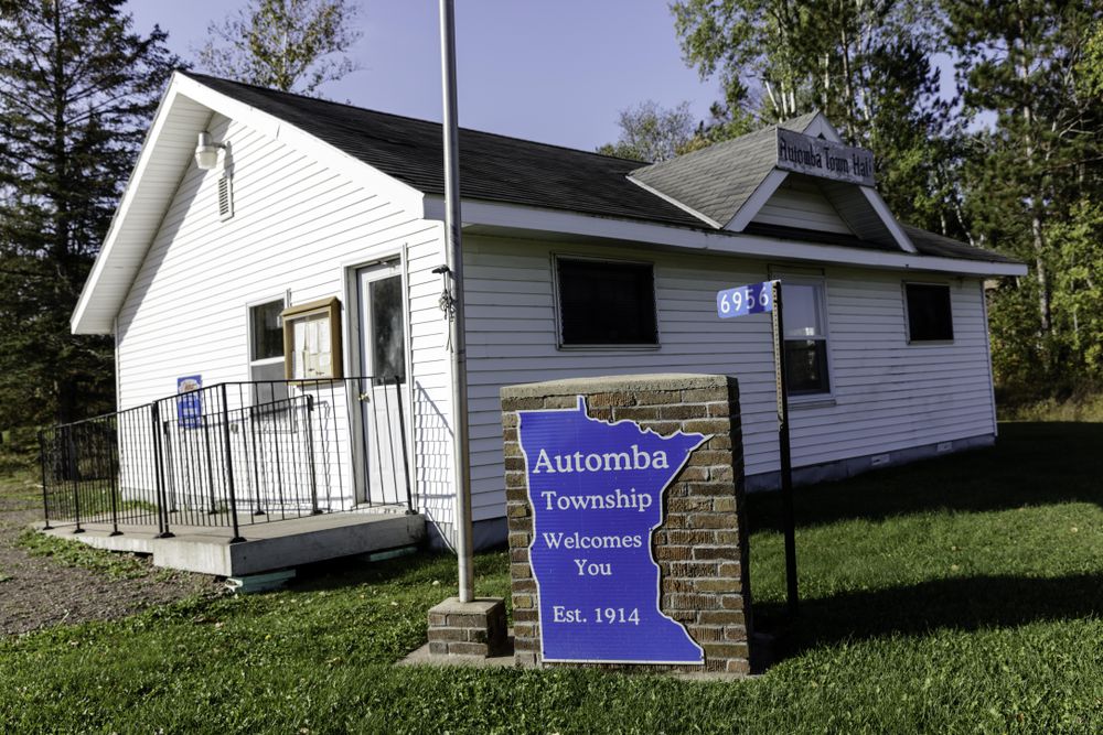 Automba Town Hall in Automba, Minnesota