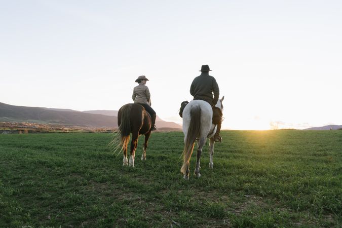 People on horses