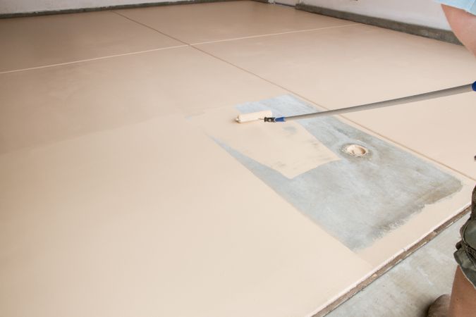 Painting Floor of Garage