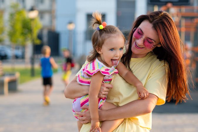 Toddler and mother