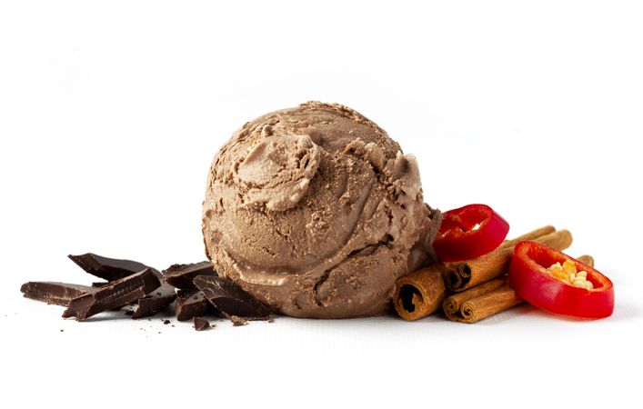 Chocolate aztec ice cream