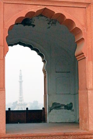 Terracotta arch in mosque