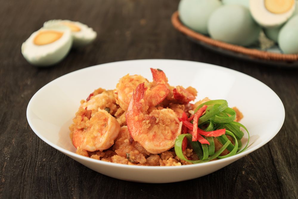 Salted Egg Fried Shrimp or Udang Telur Asin