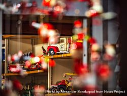 Toy cars for Christmas in the streets of Strasbourg, France 4ByXX5