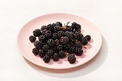 Fresh wild blackberries
