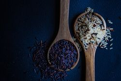 Two spoons with rice