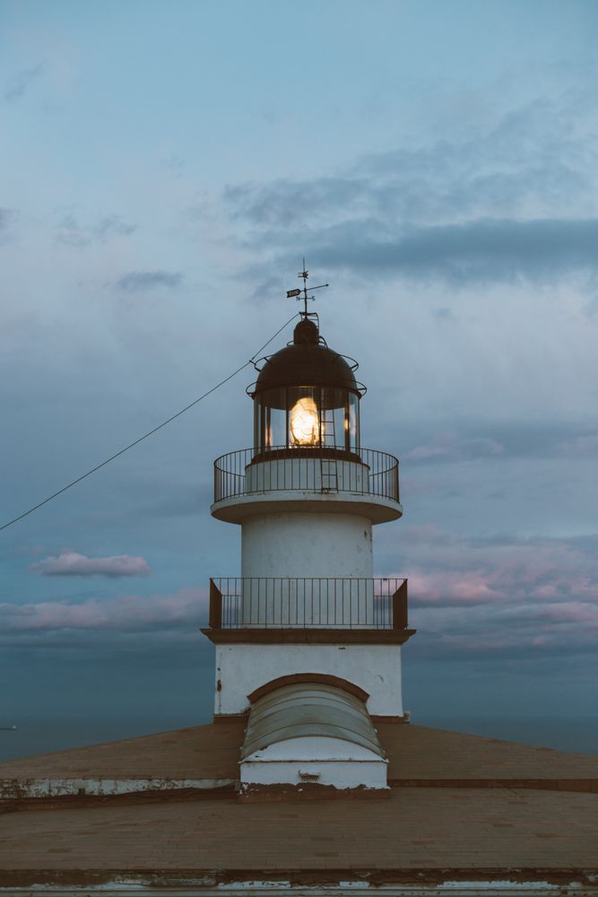 Lighthouse at sunset