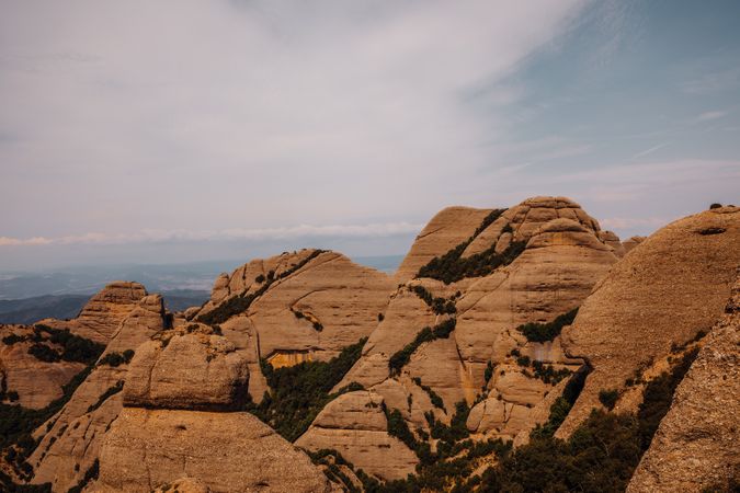 Views of the mountain of Montserrat