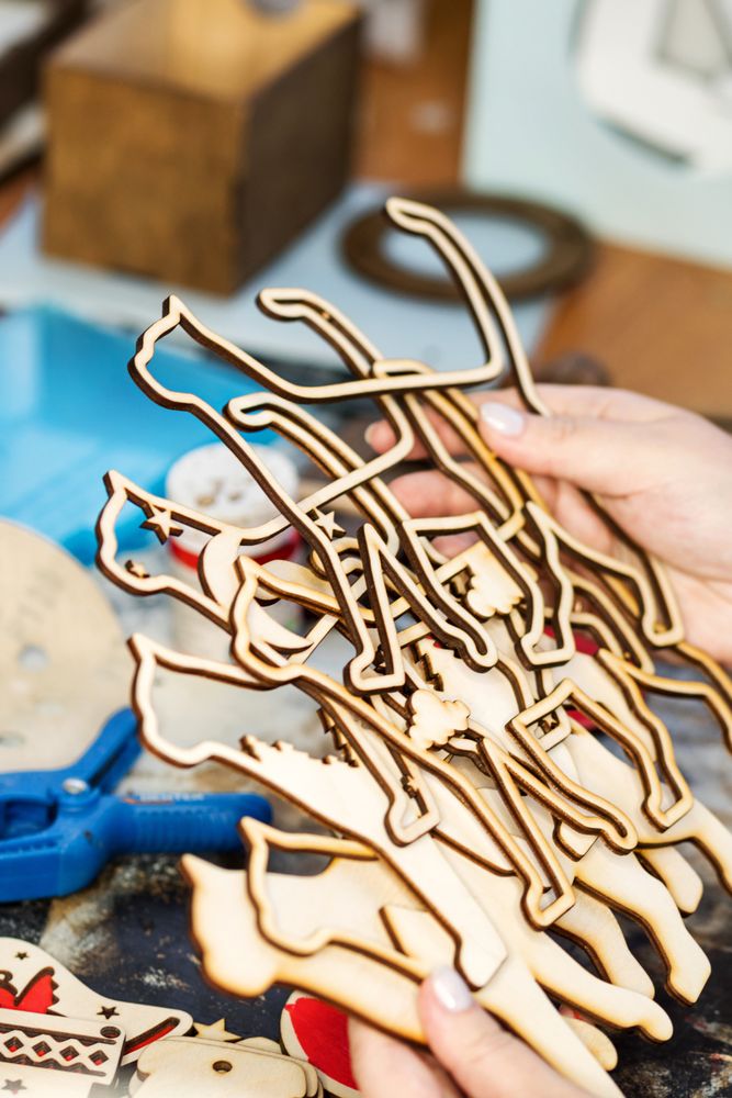 Woodworking workshop eco-friendly Christmas toys