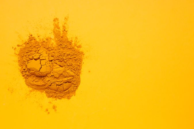 Fragrant seasoning - turmeric, one of the main ingredients in Indian curry