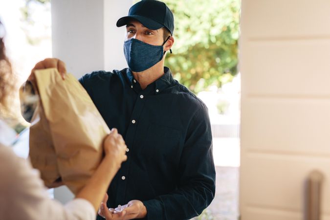 Delivery service during coronavirus pandemic