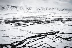 The tundra of Iceland on a cloudy day