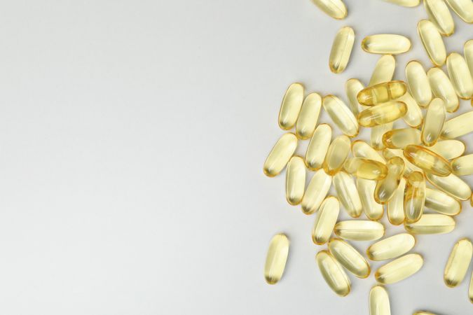 Immunity support capsules - Omega, health care concept