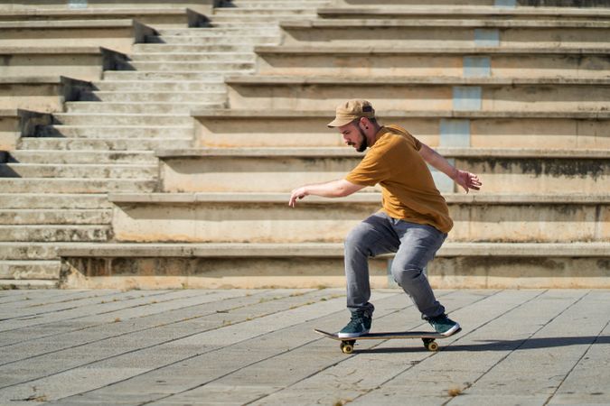a skater spinning with dexterity and speed