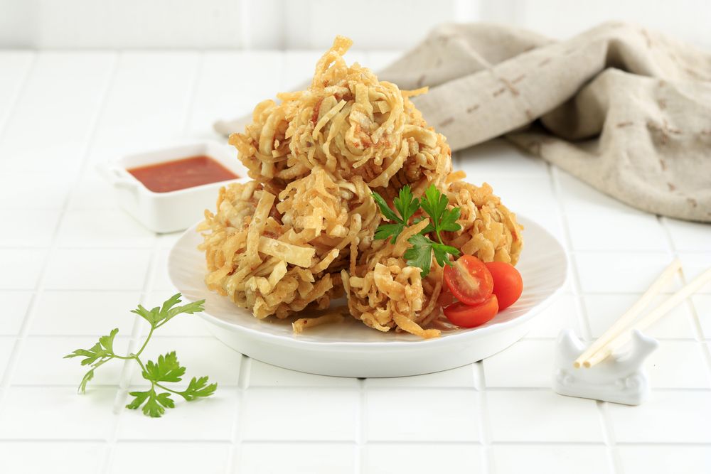 Deep Fried Chicken and Shrimp Dumpling or Udang Rambutan.