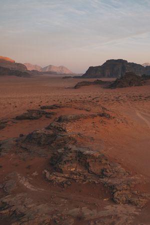 Landscape of Wadi Rum desert
