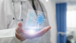 Doctor reveals virus hologram with AI