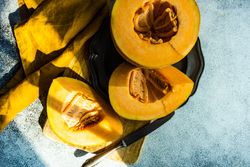 Chunks of orange melon