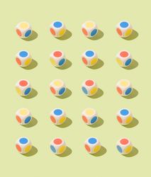 Colorful dice