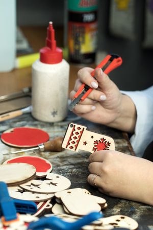 Woodworking workshop eco-friendly Christmas toys