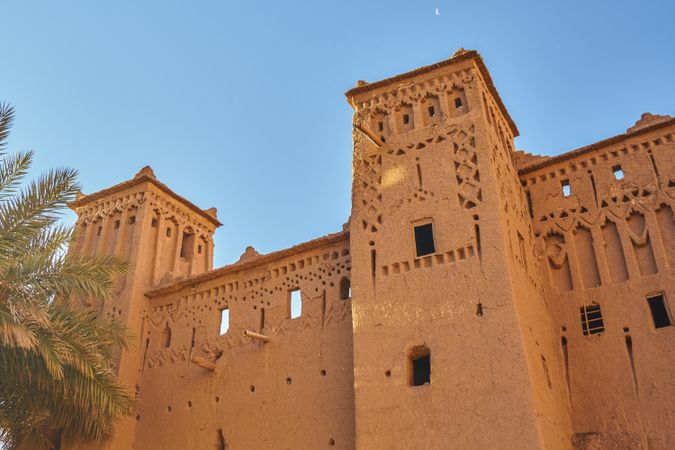 Facade of ancient stone building