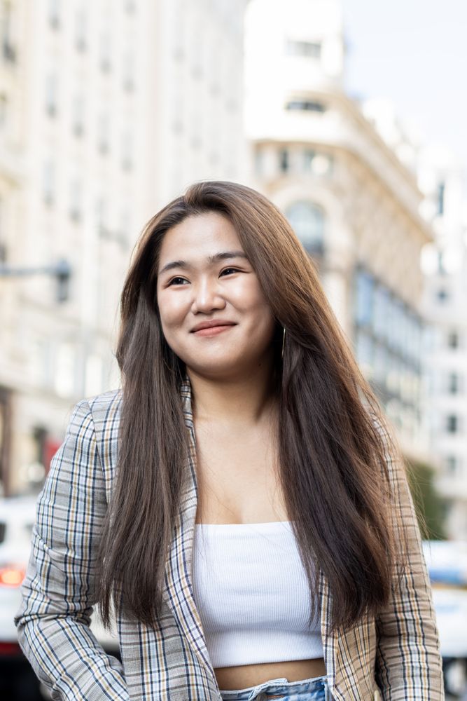 Portrait of a young Asian woman