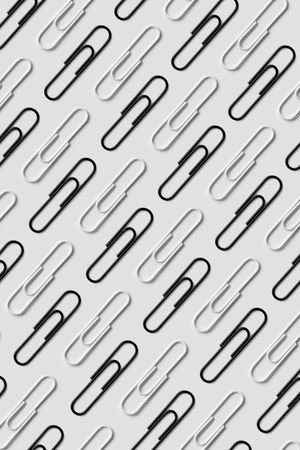 Paper clips on a light background