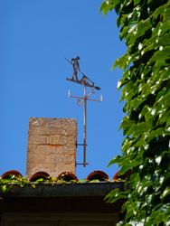 Weather vane: a salt pan farmer or a paludier