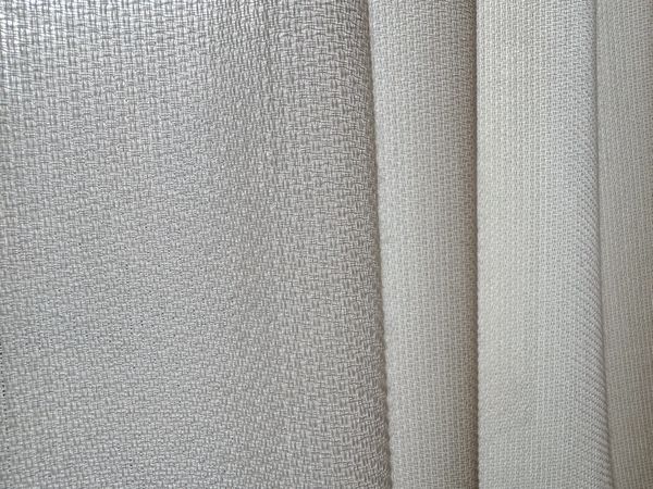 Folded curtain surface texture