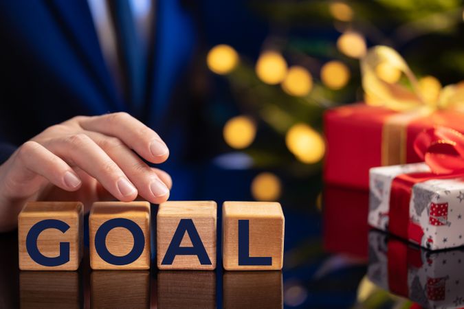 New year business goal concept