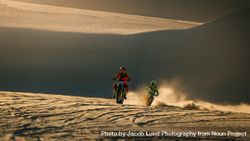 Bikers racing on sand dunes 4N1og5