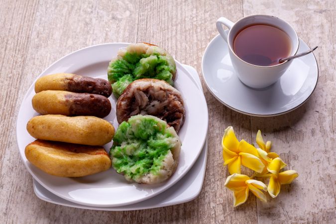 Cup Of Tea And Snacks