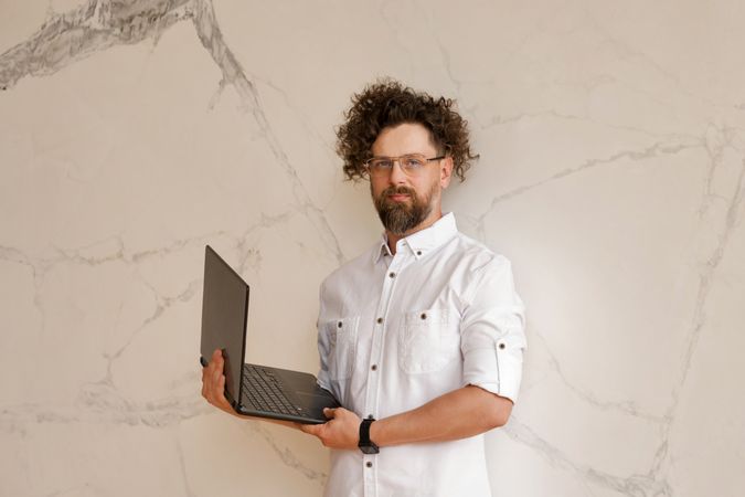 Businessman Working Laptop
