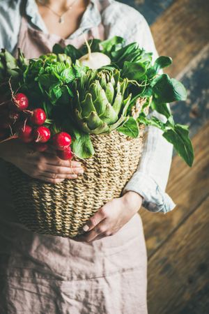 Fresh organic produce or local market concept