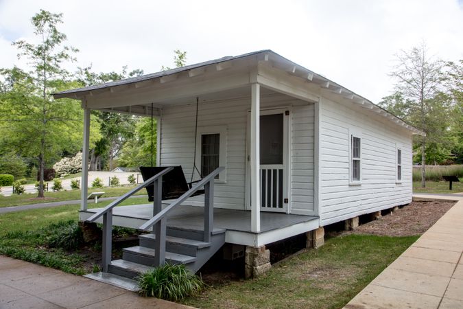 The boyhood home of legendary singer Elvis Presley in Tupelo, Mississippi