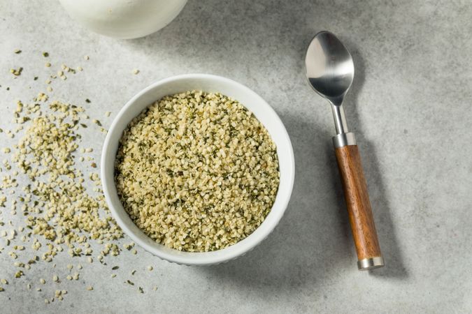 Raw Green Organic Hemp Seeds